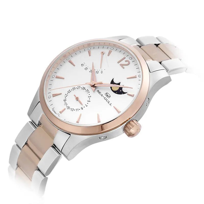 Fase lunar | Indicador de energía | Calendario | 41 mm Sea-Gull