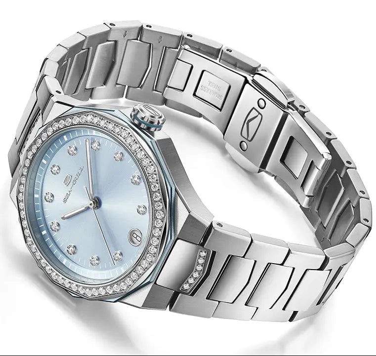 Mother-of-Pearl Dial | Calendar | Zircon | Luminous | 34mm Sea-Gull