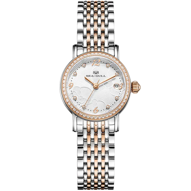 Flower Dial | Calendar | Moth Orchids Pattern | 27mm Sea-Gull