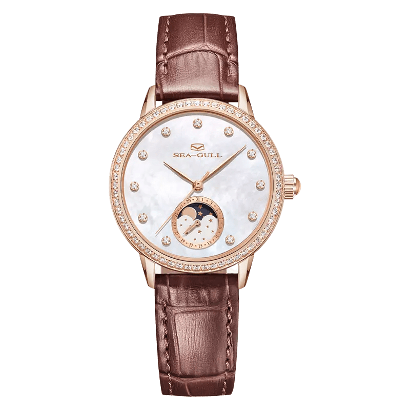 Moon Phase | Luxury | Retro | Mother-of-Pearl Dial | 34mm - Sea-Gull Watch Official Store
