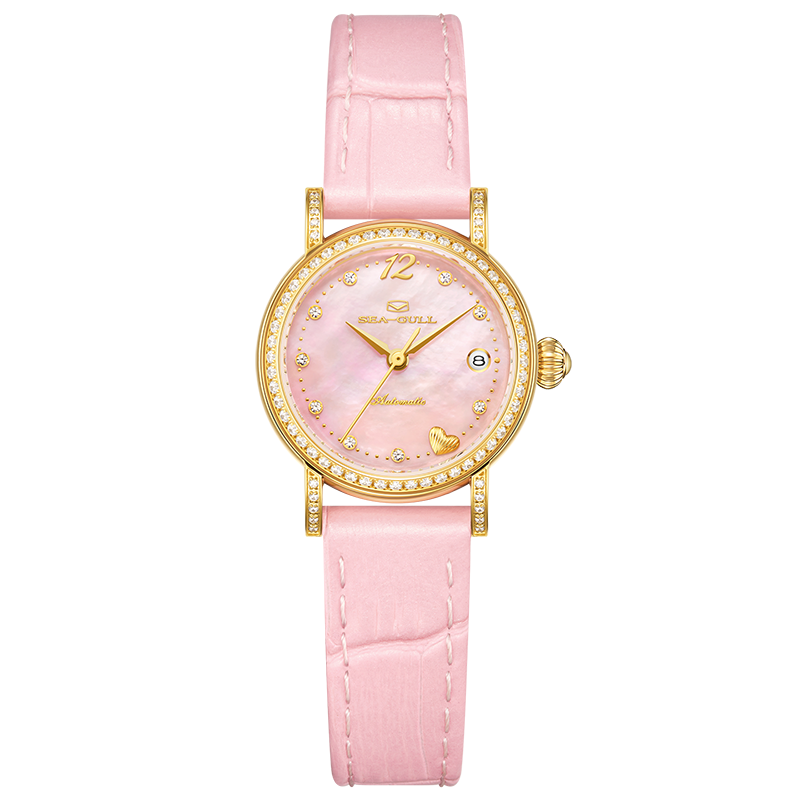 Mother-of-Pearl Dial | Zircons | Petite Automatic Ladies Watch | 27mm