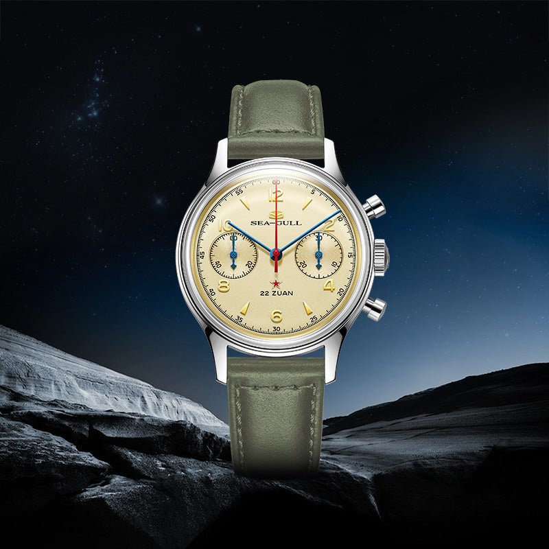 Seagull 1963 Series | Polar Night Edition | Chronograph | Exhibition Case Back | 37.3mm - Sea-Gull Watch Official Store