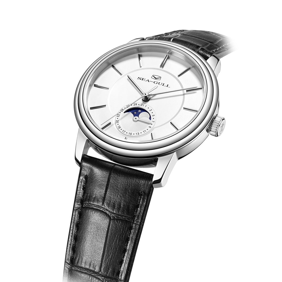 Moon Phase | Sub-dial | Business | Ultra-thin | 38mm Sea-Gull