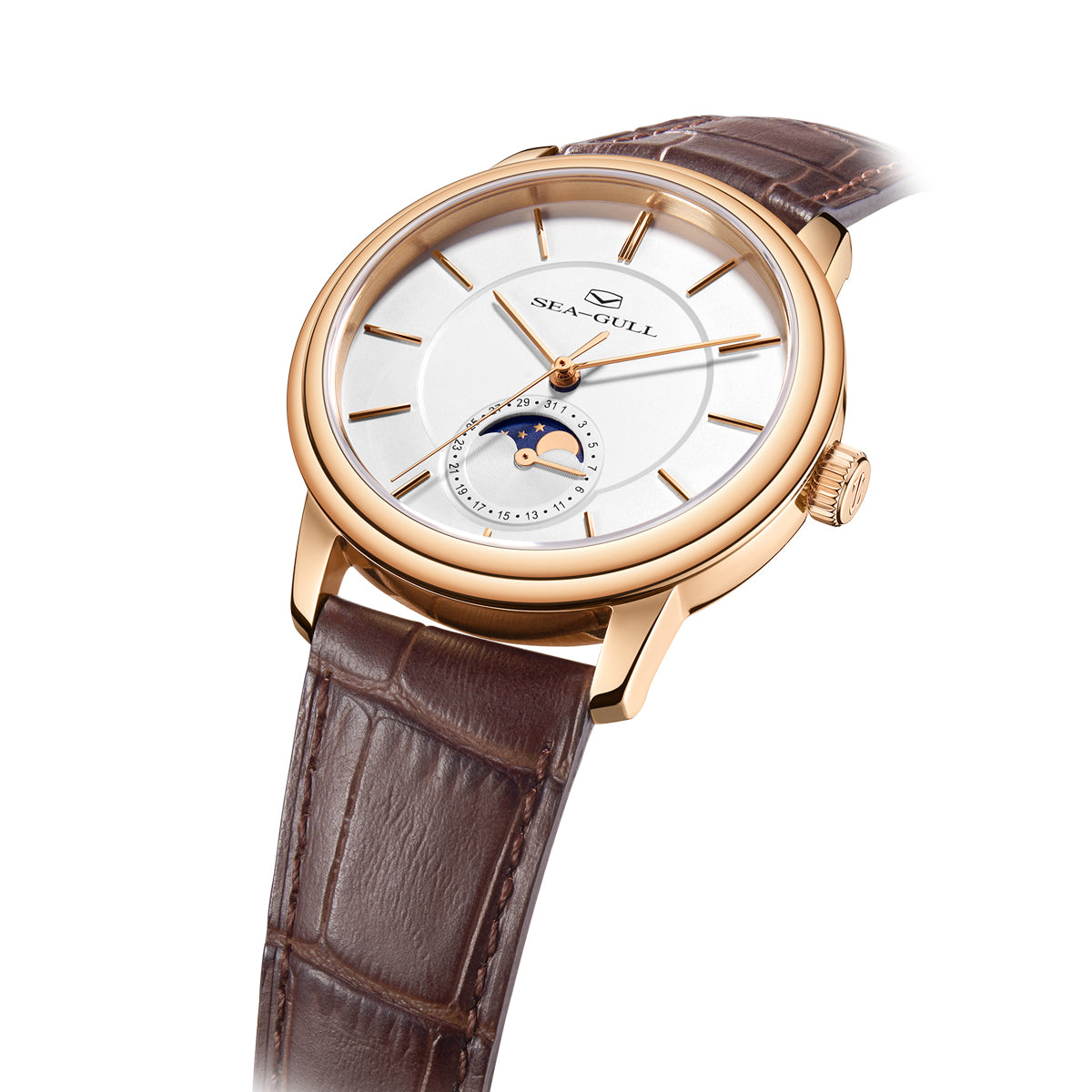 Moon Phase | Sub-dial | Business | Ultra-thin | 38mm Sea-Gull