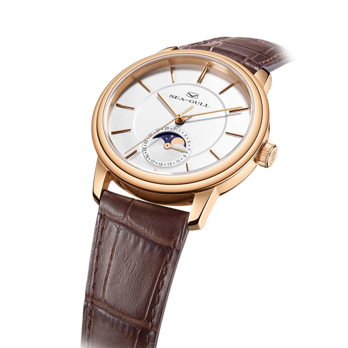 Moon Phase | Sub-dial | Business | Ultra-thin | 38mm - Sea-Gull Watch Official Store
