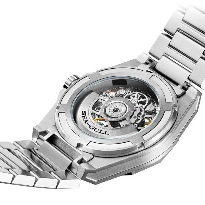 Edge Series | Skeleton | Stainless Steel Strap | 42mm Sea-Gull