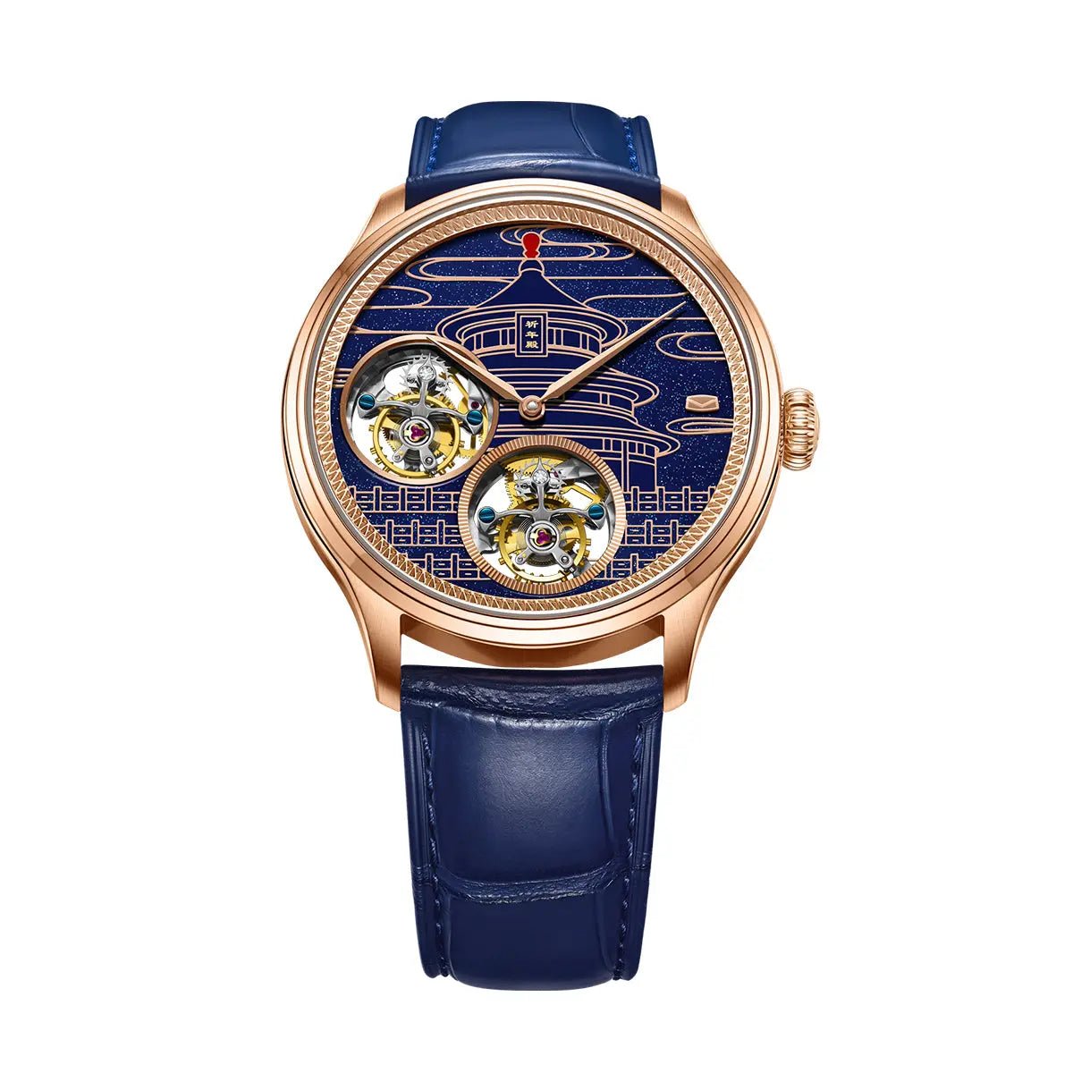 Double Tourbillon | Starry Sky Dial | Temple of Heaven Edition | 43mm - Sea-Gull Watch Official Store