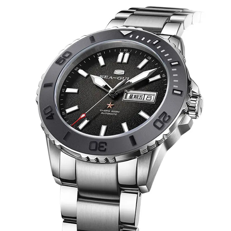 Ocean Series | Ceramic Bezel | Dual Calendar | 200m Waterproof | 44mm Sea-Gull