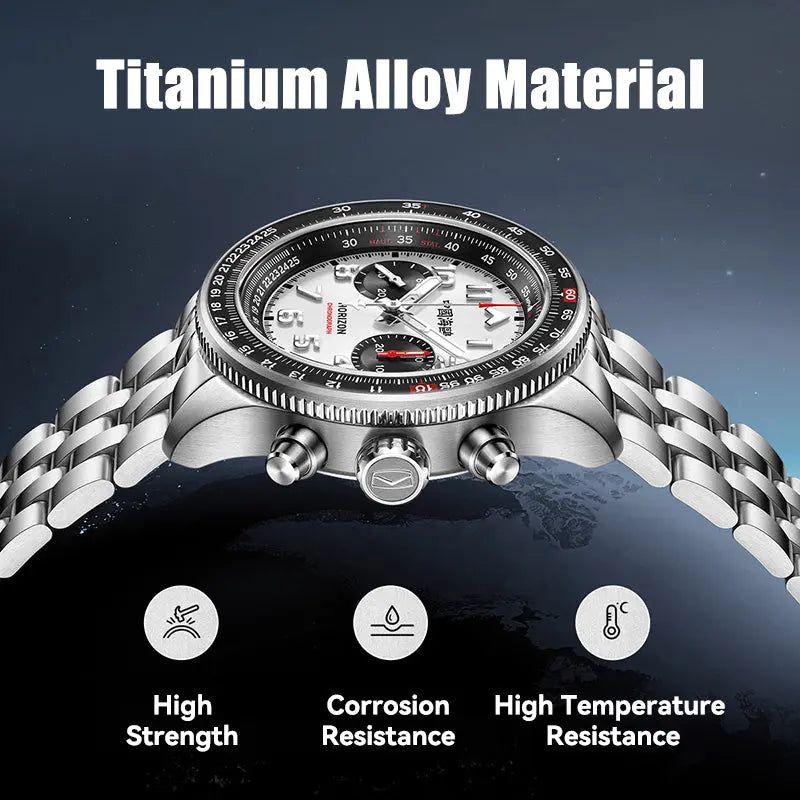 Panda Pilot | Horizon Series | Tachymeter | Chronograph | 43mm Sea-Gull