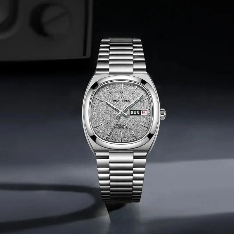 Vintage | Cadran TV | Calendrier | Tonneau | 36 mm Sea-Gull