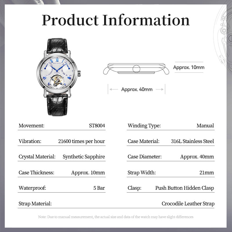 Tourbillon | Serie Heritage | Calendario | Indicador de Energía | 40mm