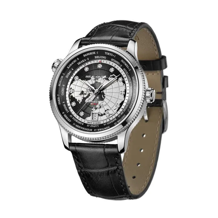 GMT | World Time | Dual Time Zone | Calendar | 41mm Sea-Gull