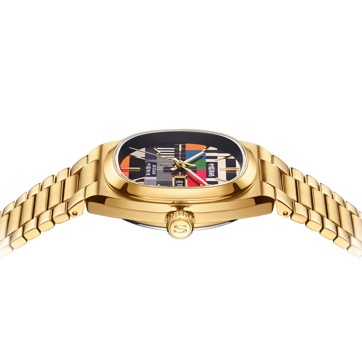 Vintage | TV Dial | Tonneau | Golden Case | 36mm/32mm Sea-Gull