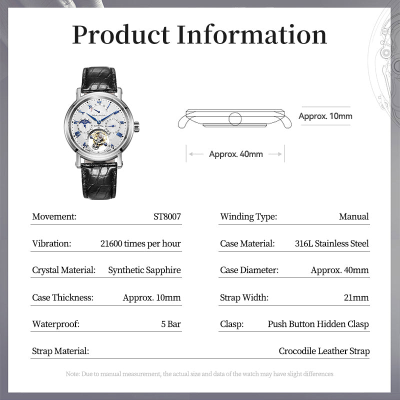 Tourbillon | Serie Heritage | Calendario | Indicador de Energía | 40mm