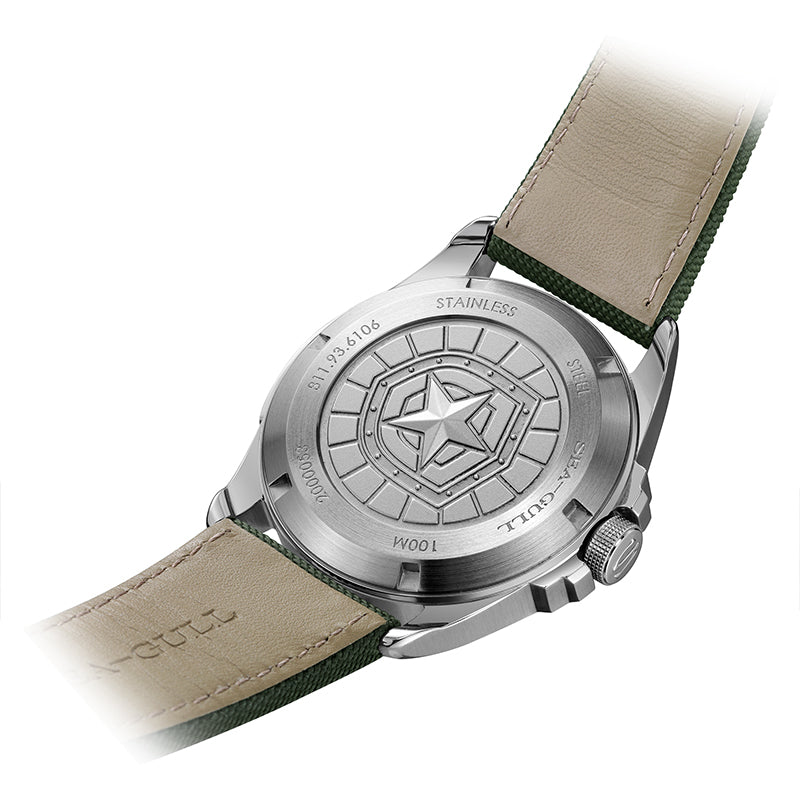 Vintage | Orologio Militare | Luminoso | 100m Impermeabile | Pilota | 43mm