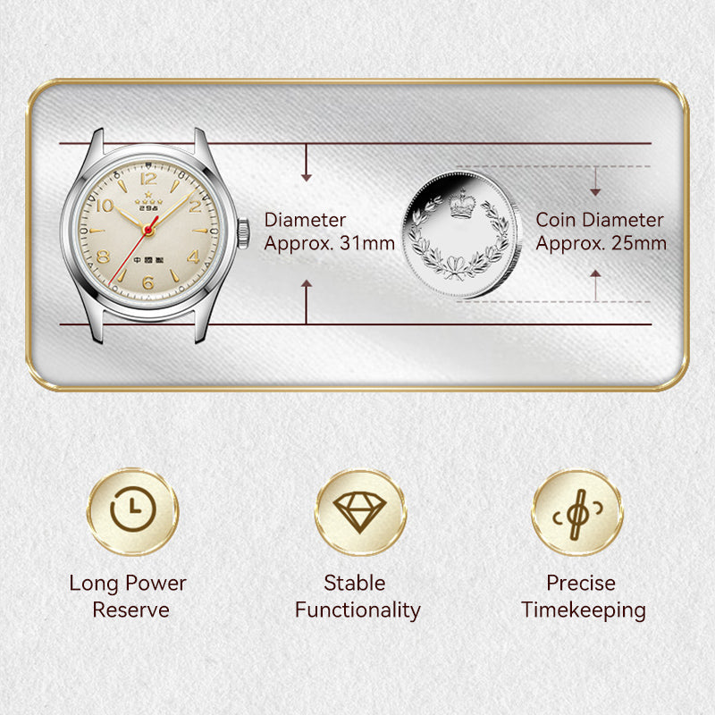 Five Stars | 70th Anniversary | Reissue Wuxing | Small Dial | 31mm Sea-Gull