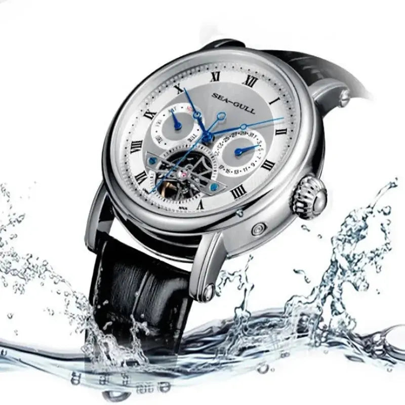 Flywheel | Calendar | Roman Numeral | 42mm Sea-Gull