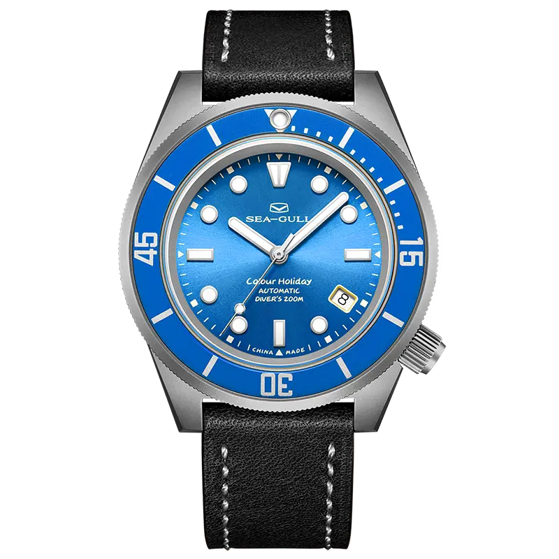 Ocean Series | Colorful | Titanium Alloy | 200M WR | Extra Strap | 41mm Sea-Gull Watch Official Store