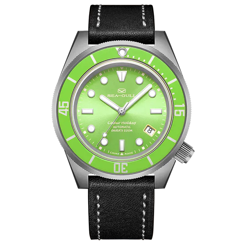 Ocean Series | Colorful | Titanium Alloy | 200M WR | Extra Strap | 41mm Sea-Gull Watch Official Store