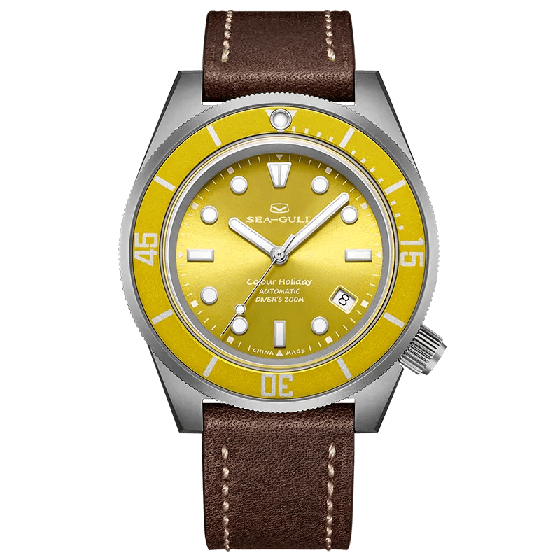 txt
Oceanシリーズ|カラフル|チタン合金|200M防水|予備ストラップ付き|41mm Sea-Gullウォッチ公式ストア