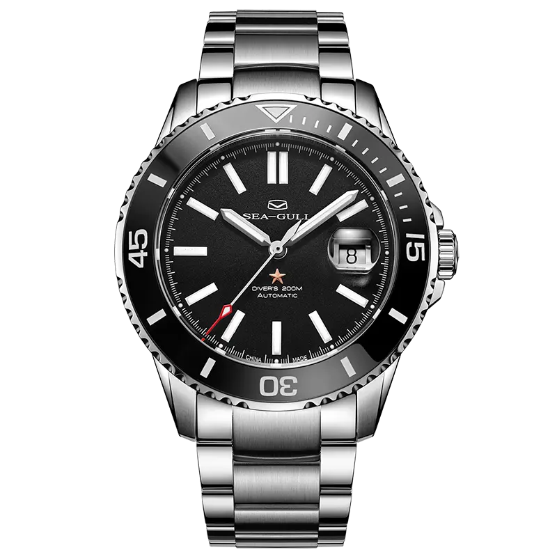 Ocean Series | 200M Waterproof | Ceramic Bezel | Luminous | Calendar | 44mm Sea-Gull