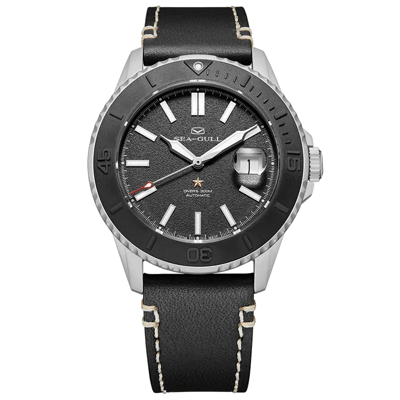 Ocean Series | Titanium Sand Ceramic Bezel | 300m Waterproof | Luminous | 43.5mm - Sea-Gull Watch Official Store