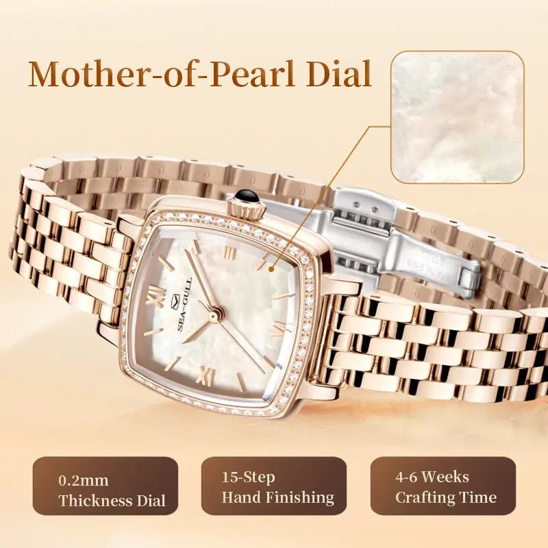 Oriento Series | Cube | Mother-of-Pearl Dial | 25mm - Sea-Gull Watch Official Store