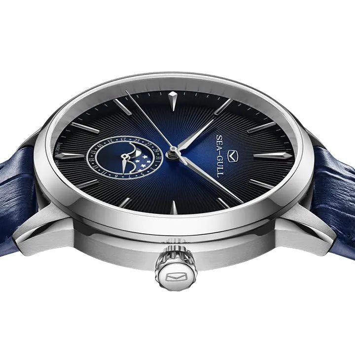 Moon Phase | Sub-dial | Sunray Pattern | Business | 39.5mm - Sea-Gull Watch Official Store