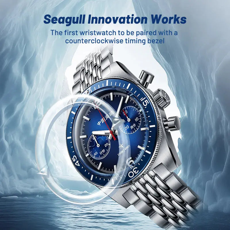 1984 Antarctic Expedition | Vintage | 150M Waterproof | Chronograph | 40mm Sea-Gull