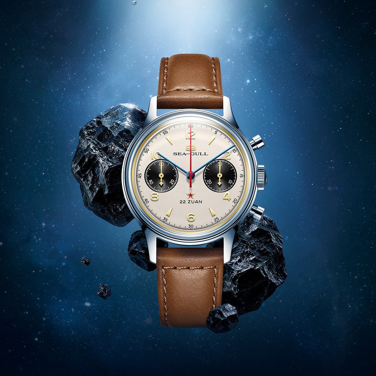 Seagull 1963 Series | Polar Night Edition | Panda Eye | Vintage Chronograph | 37.3mm - Sea-Gull Watch Official Store