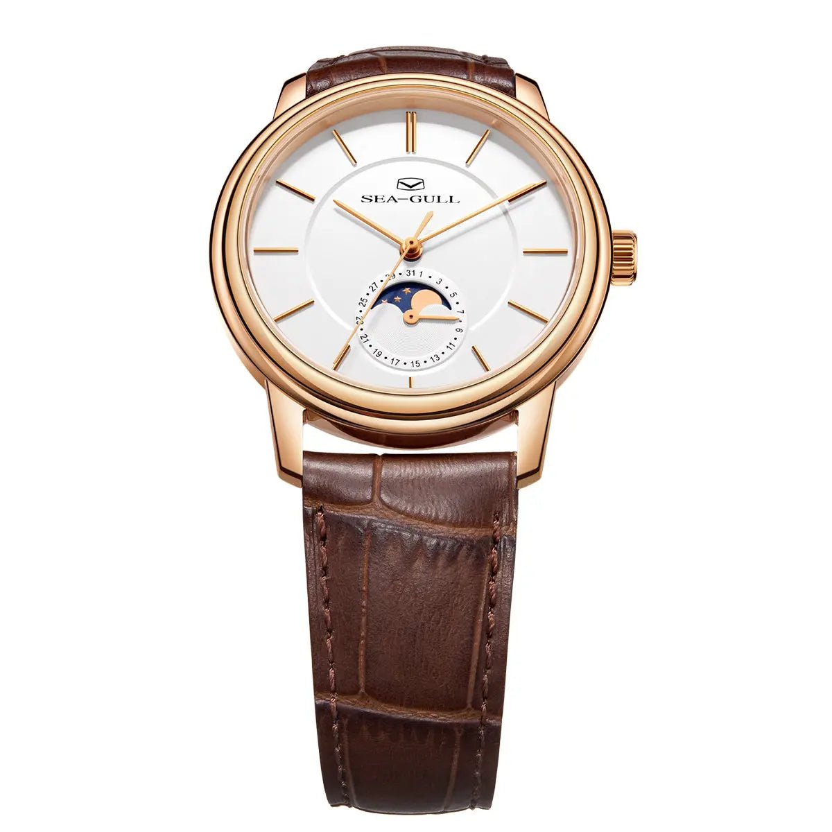 Moon Phase | Sub-dial | Business | Ultra-thin | 38mm - Sea-Gull Watch Official Store