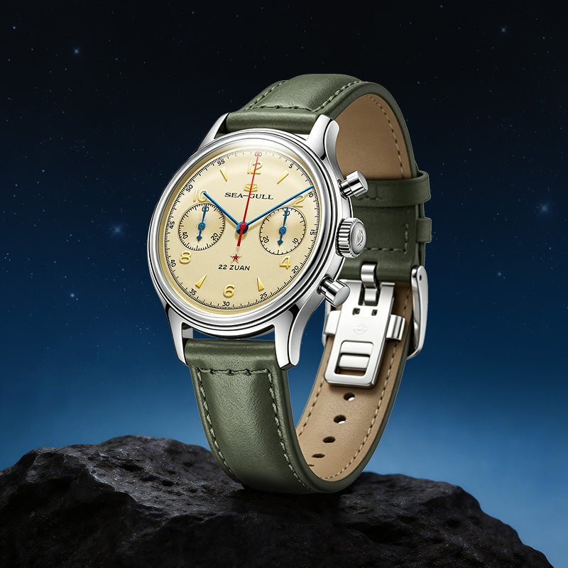 Seagull 1963 Series | Polar Night Edition | Chronograph | Exhibition Case Back | 37.3mm - Sea-Gull Watch Official Store