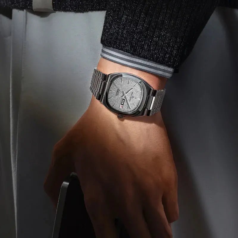 Vintage | Cadran TV | Calendrier | Forme tonneau | 36 mm Sea-Gull
