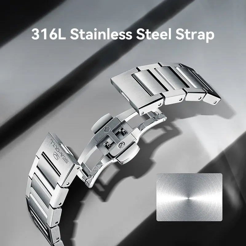 Edge Series | Skeleton | Stainless Steel Strap | 42mm Sea-Gull