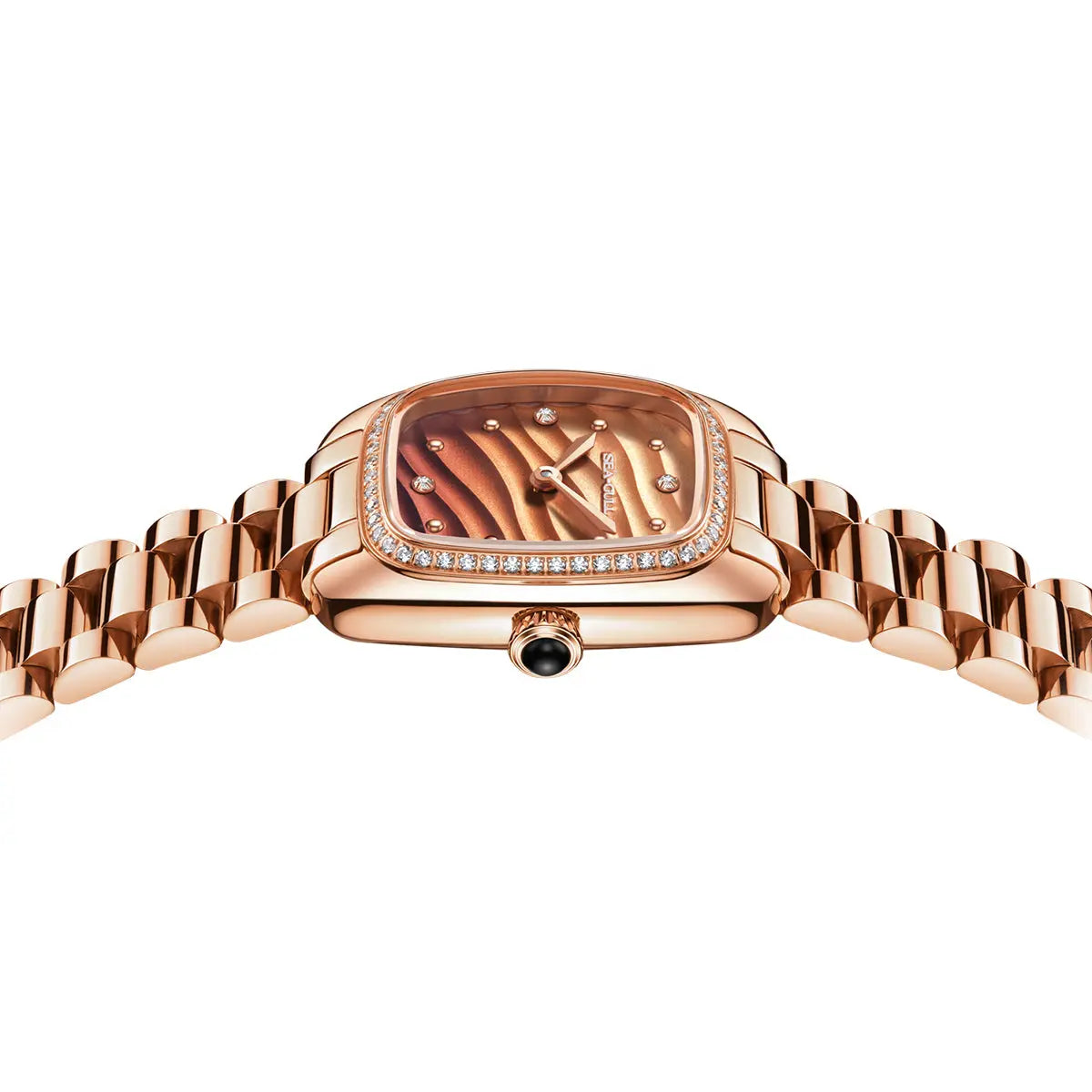 Time for Her Series | Mocha Retro | Quartz Movement | Square | 30mm Sea-Gull