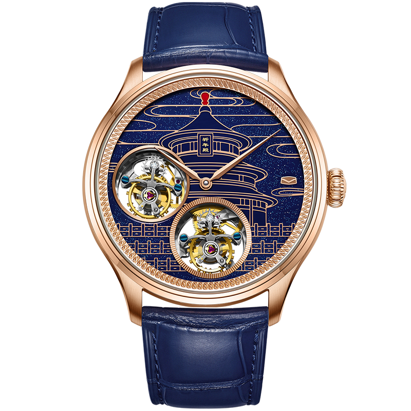 Doppel-Tourbillon | Sternenhimmel-Zifferblatt | Tempel des Himmels Edition | 43mm