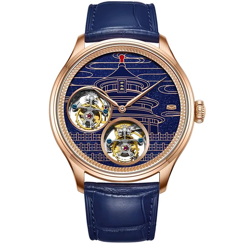 Double Tourbillon | Starry Sky Dial | Temple of Heaven Edition | 43mm - Sea-Gull Watch Official Store