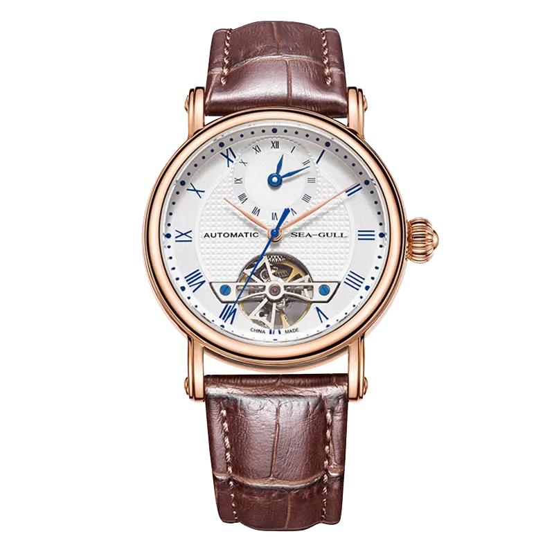 Dual Time Zone | GMT | Skeleton | Flywheel | Roman Numeral | 40mm Sea-Gull