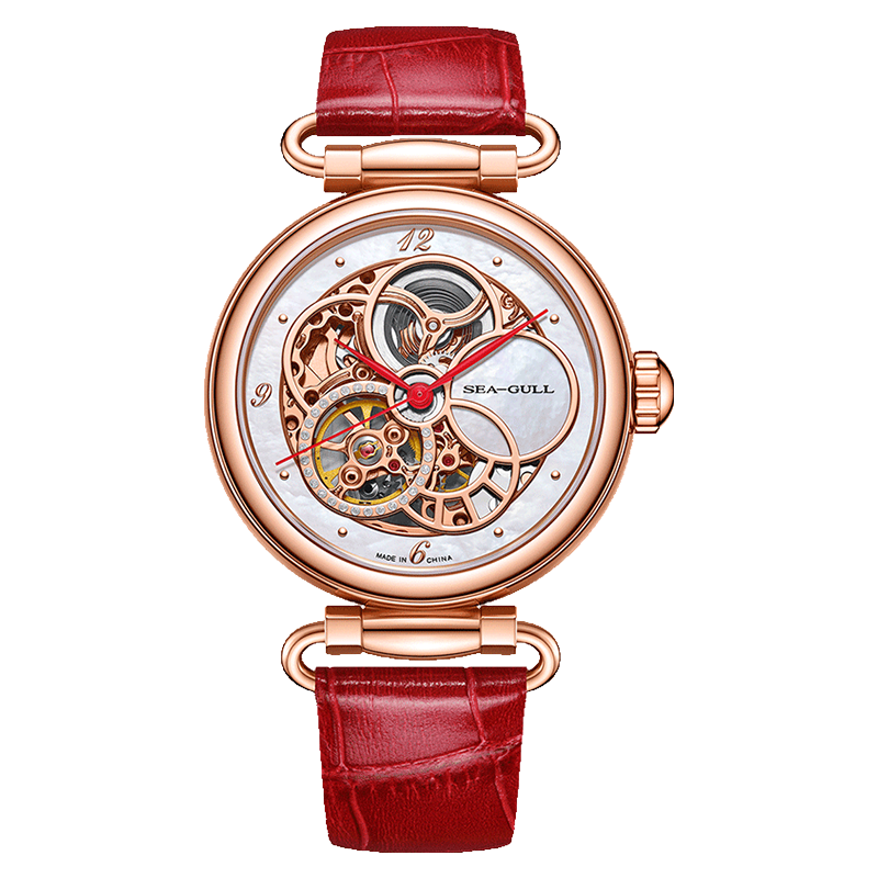 Luxe | Cadran en nacre | Squelette | 38,5 mm