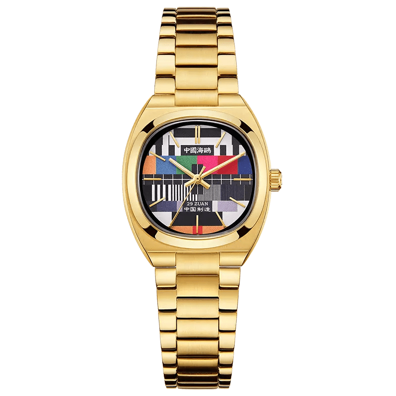 Vintage | TV Dial | Tonneau | Golden Case | 36mm/32mm - Sea-Gull Watch Official Store