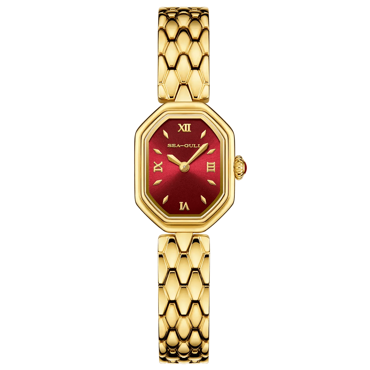 Octagonal | Slim | Quartz Movement | Mother-of-pearl dial | 24mm - Sea-Gull Watch Official Store