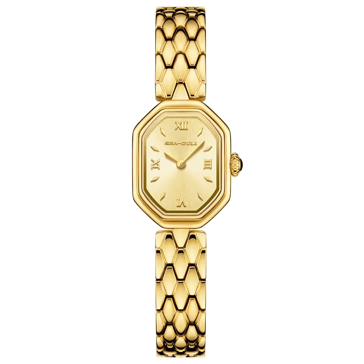 Octagonal | Slim | Quartz Movement | Mother-of-pearl dial | 24mm - Sea-Gull Watch Official Store