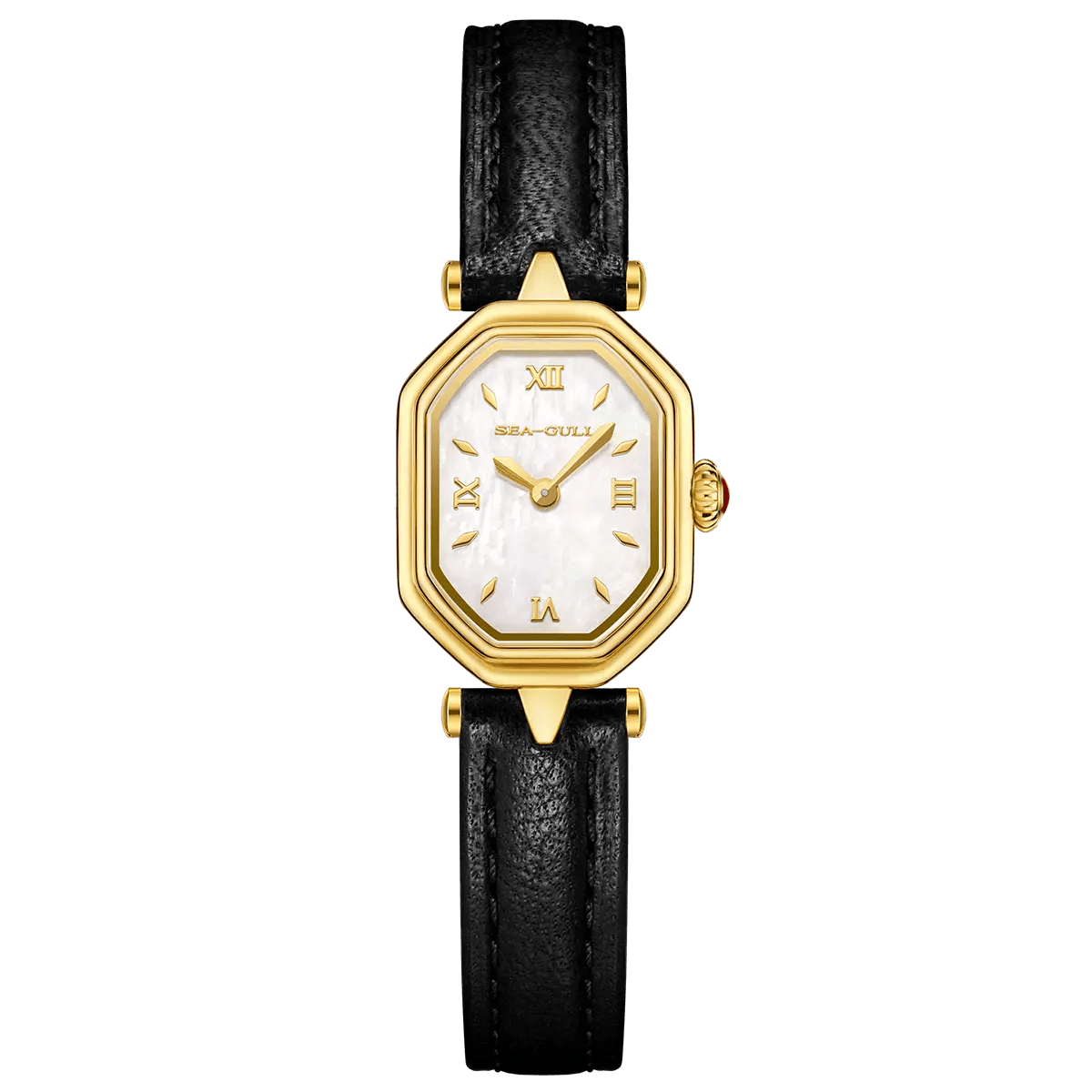 Octagonal | Slim | Quartz Movement | Mother-of-pearl dial | 24mm - Sea-Gull Watch Official Store