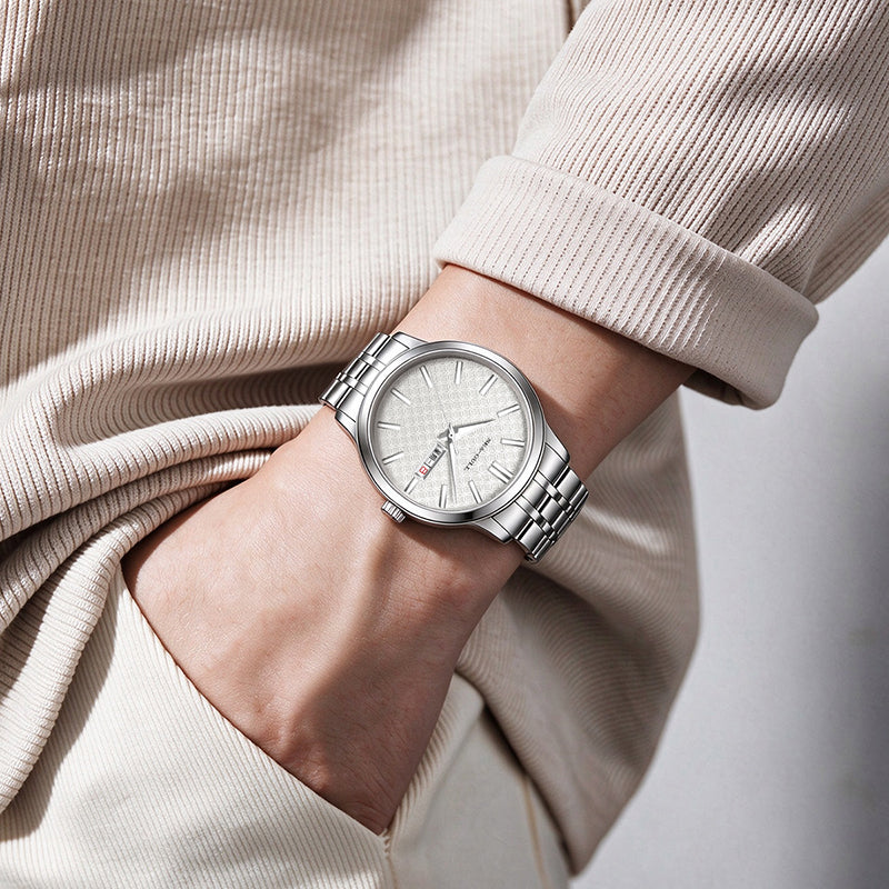 Black Label Series | Luminous | Textured Dial | Bonus Bead Bracelet | 40mm