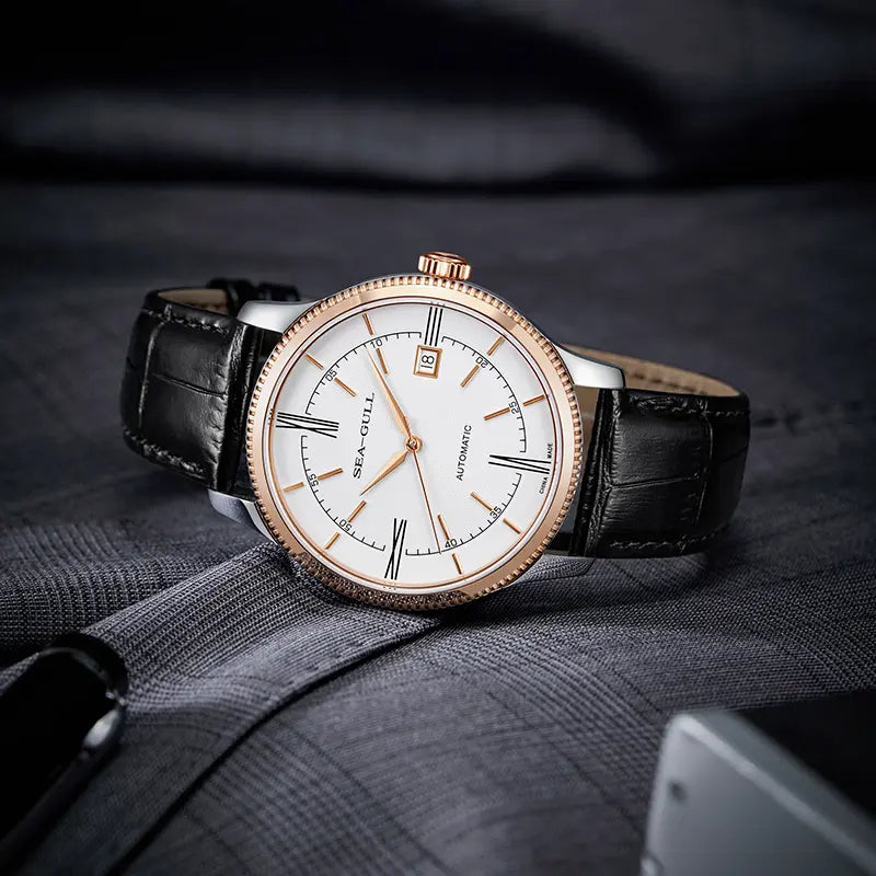 Ultra-Thin | Business | Calendar | Dress Watch | 41mm Sea-Gull