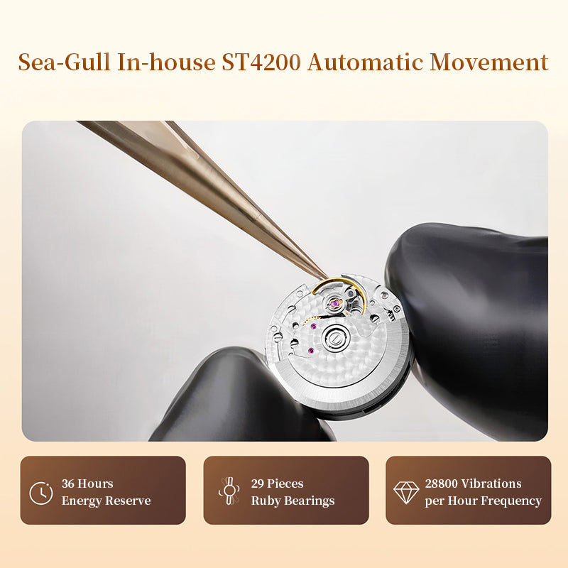 Oriento Series | Cube | Mother-of-Pearl Dial | 25mm Sea-Gull