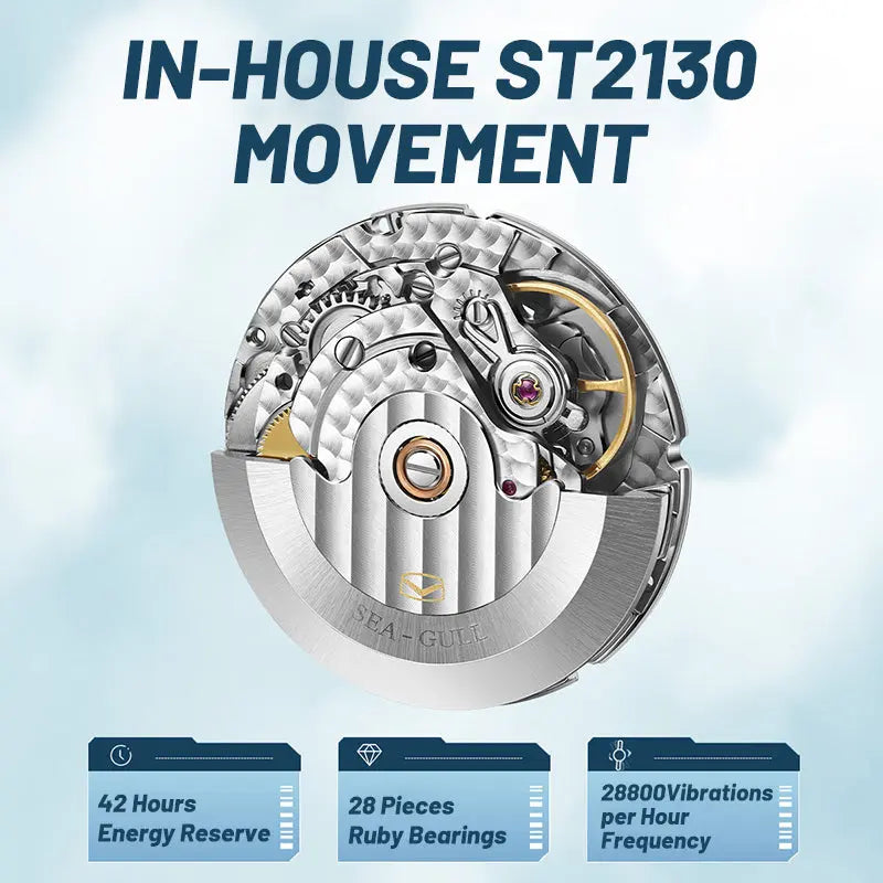 Csair Collaboration | Sky Series | Tachymeter | Luminous | Pilot | 42mm Sea-Gull