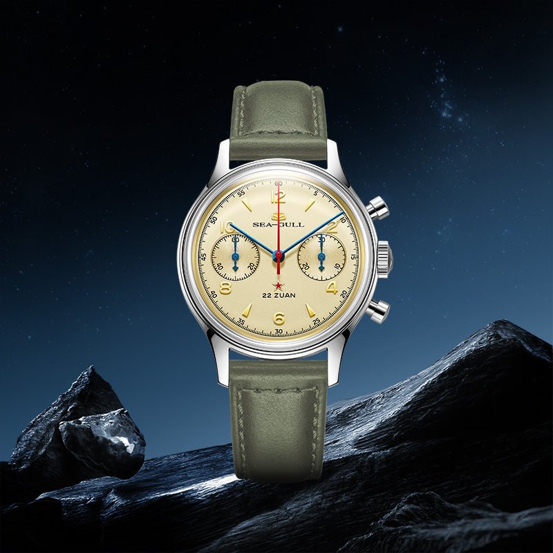 Seagull 1963 Series | Polar Night Edition | Chronograph | Exhibition Case Back | 37.3mm - Sea-Gull Watch Official Store