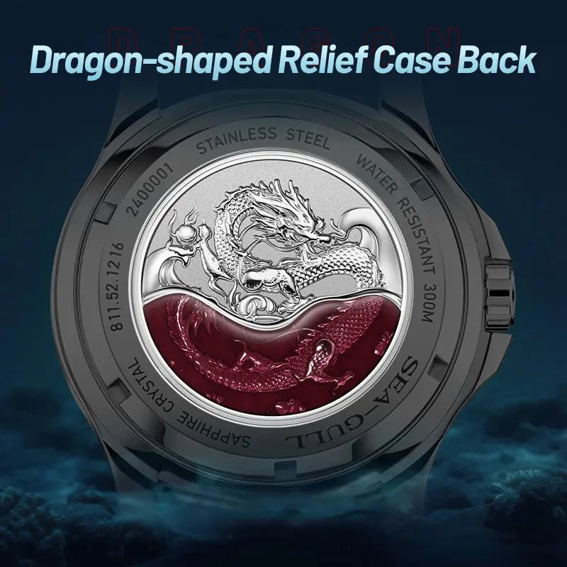 Ocean Series | Dragon Kings of the Four Seas | Dive | Dual Strap | 44mm - Sea-Gull Watch Official Store