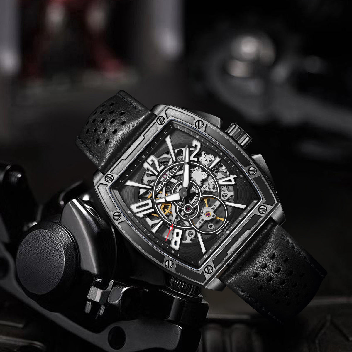 Street Overlord Series | Tonneau | Full Skeleton | 42mm Sea-Gull